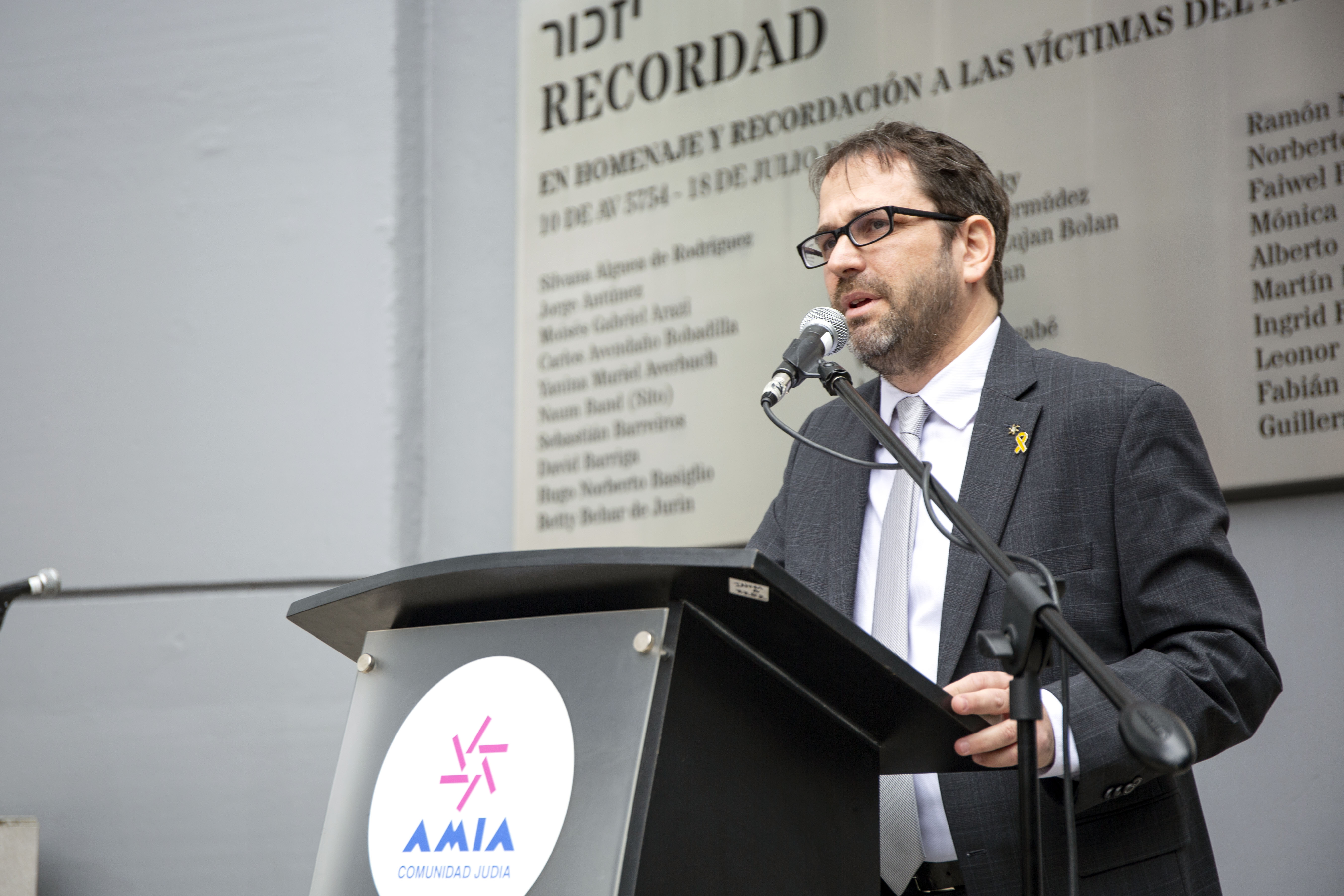 El presidente de la Asociación Mutual Israelita Argentina, Amos Linetzky