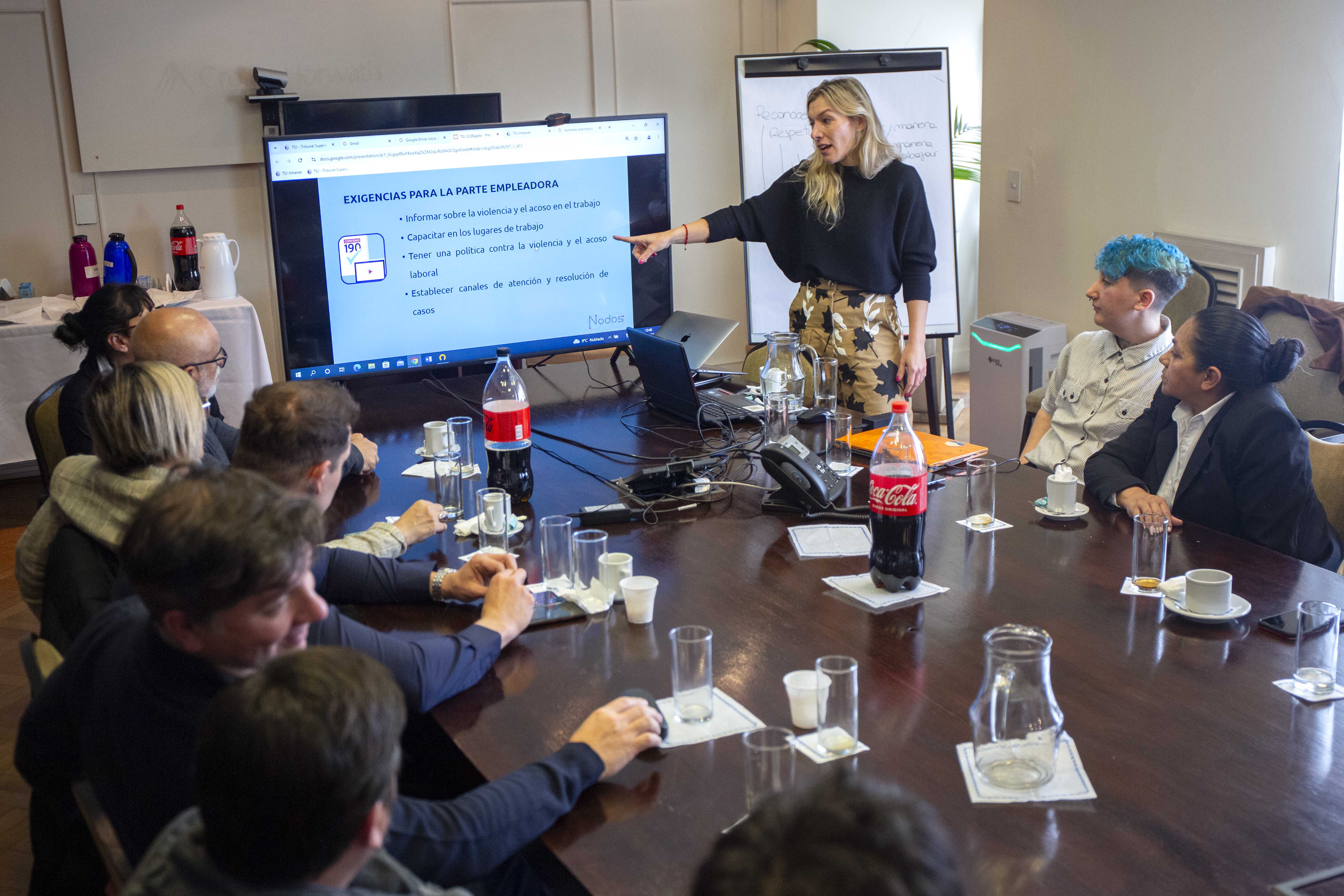 Carolina Atencio de la Consultora Nodos realizó la capacitación.