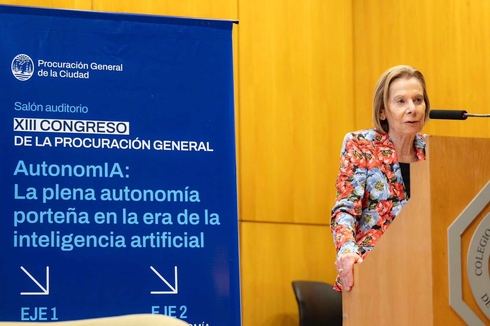 La presidente del TSJ, Inés M. Weinberg, en la apertura del XIII Congreso de la Procuración General.