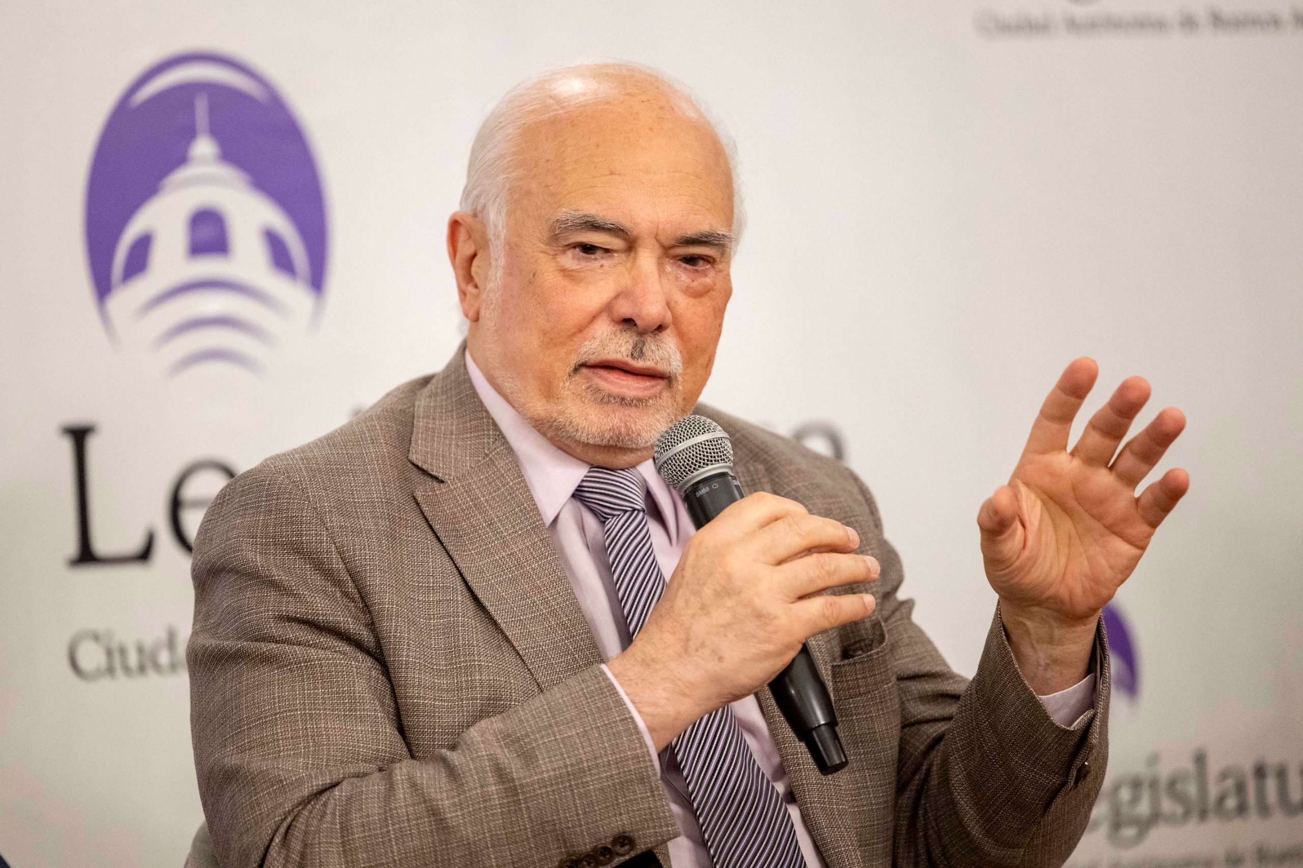 El juez del Tribunal Superior de Justicia, Luis Francisco Lozano, durante la jornada de reflexión “Código de Ética Judicial para el Poder Judicial de la Ciudad de Buenos Aires”.