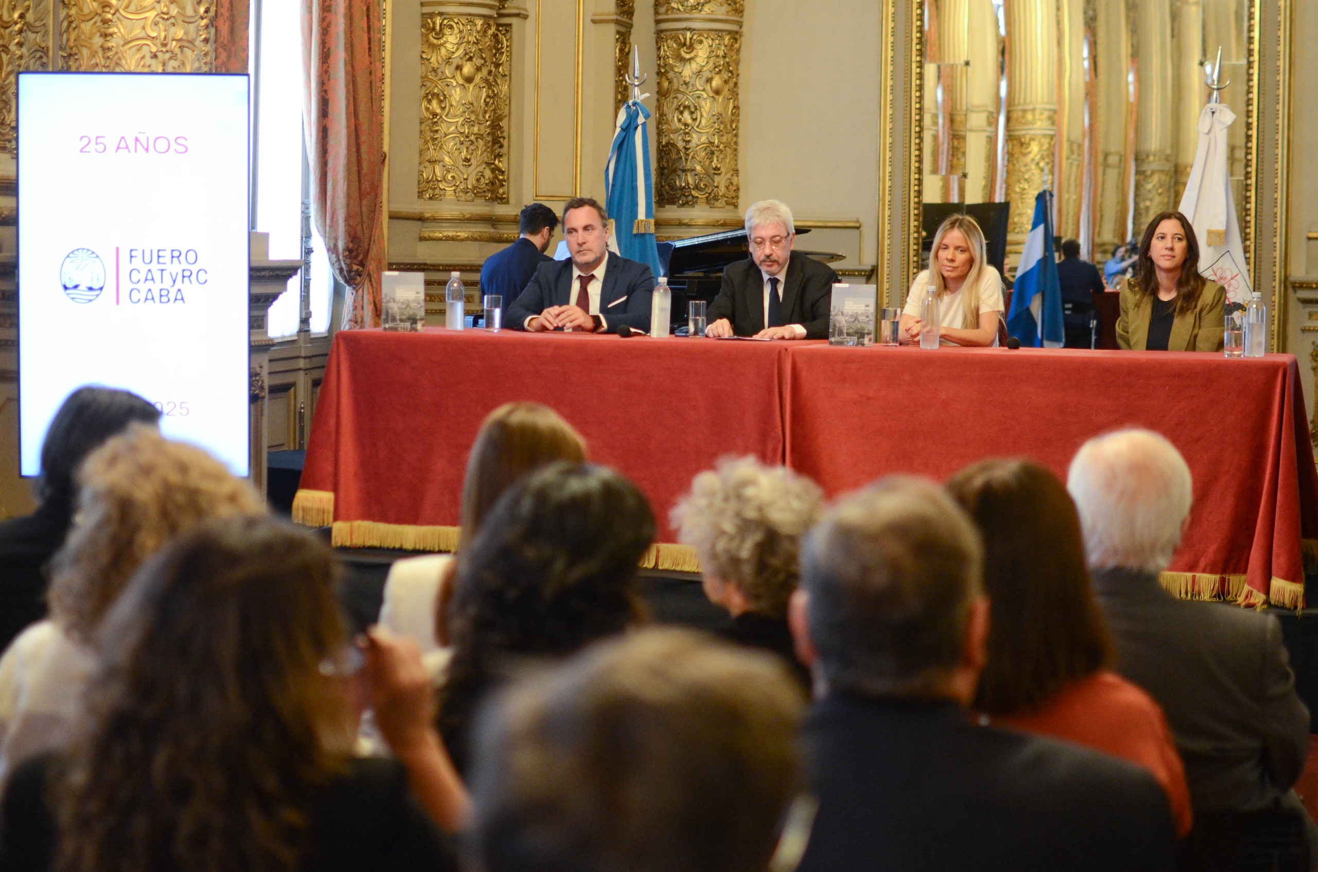 Apertura del acto por los 25 años del fuero CAyT de la Ciudad de Buenos Aires.